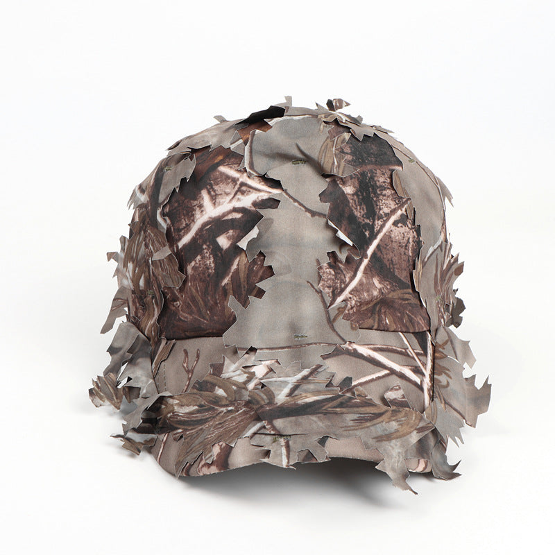Baseball Cap American Field Training Leaf Bionic Camouflage Peaked Cap Jungle Camouflage Curved Brim Soft Top Sun Hat