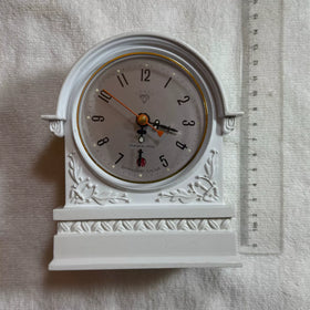 Out-of-print Inventory From The 1990s, Nearly New Authentic Diamond Brand Mechanical Alarm Clock Exported White Bell Clockwork Old Clock