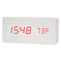 Retro Wooden Alarm Clock — Silent LED Digital Clock