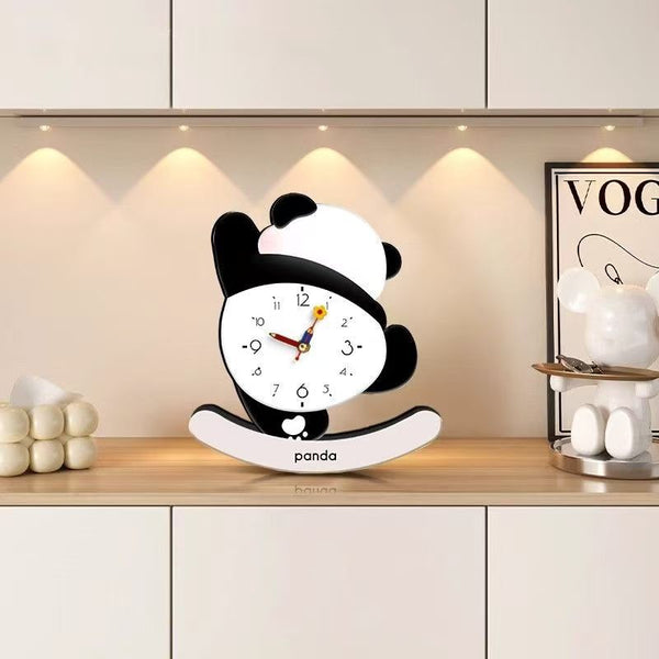 Floral Desktop Ornament Clock — Silent Table Clock Set