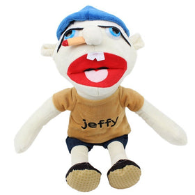 Cartoon Doll Funny Boy Hand Puppet Parent-child Interaction Jeff Hand Puppet Creative Plush Toy Doll