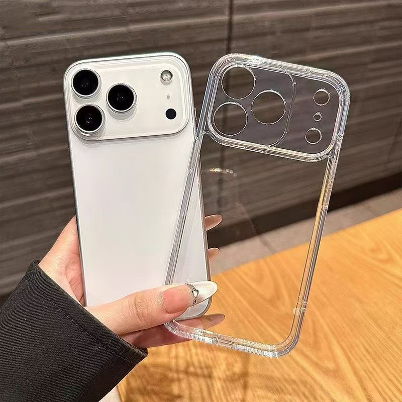 Transparent And Thickened Phone Case Suitable For IPhone 17 Pro Max, Apple 16/15 Pro Soft Case, 17 Air Simple Style 14