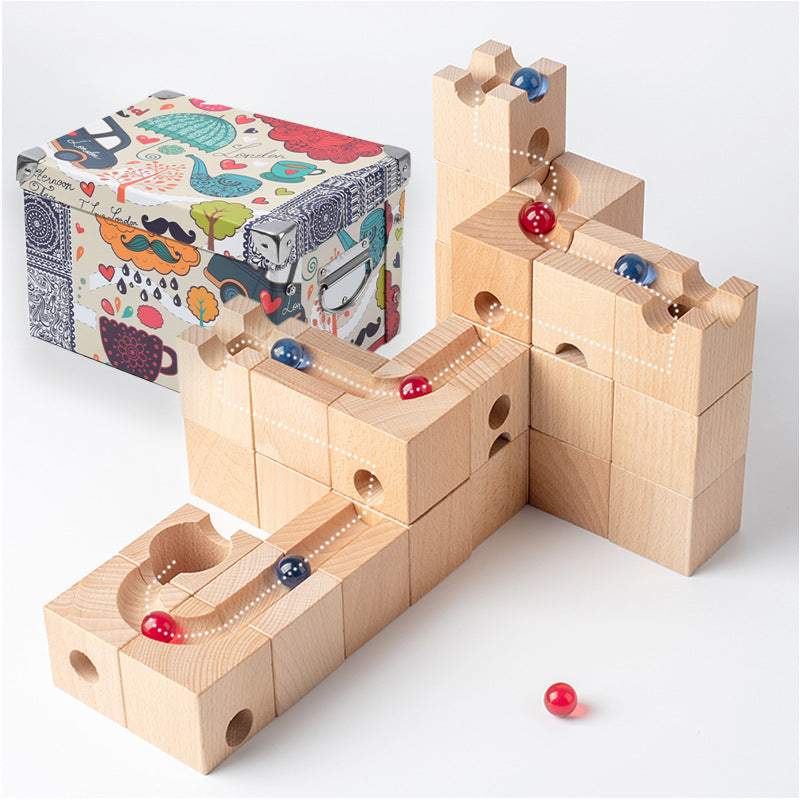 Pinball Track Building Blocks — Space Maze Puzzle Toy