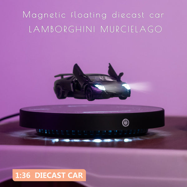 Magnetic Floating Diecast Car — LED 1:36 Scale Model