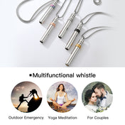 528 Hz Frequency Vedic Sound Stress-Relief Necklace, Rotating Meditation Anxiety-Relief Stainless Steel Jewelry, Sound Flute Music Pendant