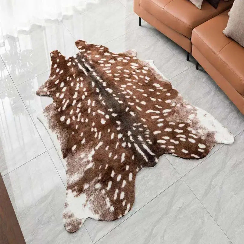 Animal Print Area Rug — Stain-Resistant Floor Mat