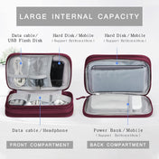 Custom Electronic Storage Bag Travel Cable Organizer Electronic Accessories Carrying Case Waterproof Double Layer Digital Pouch