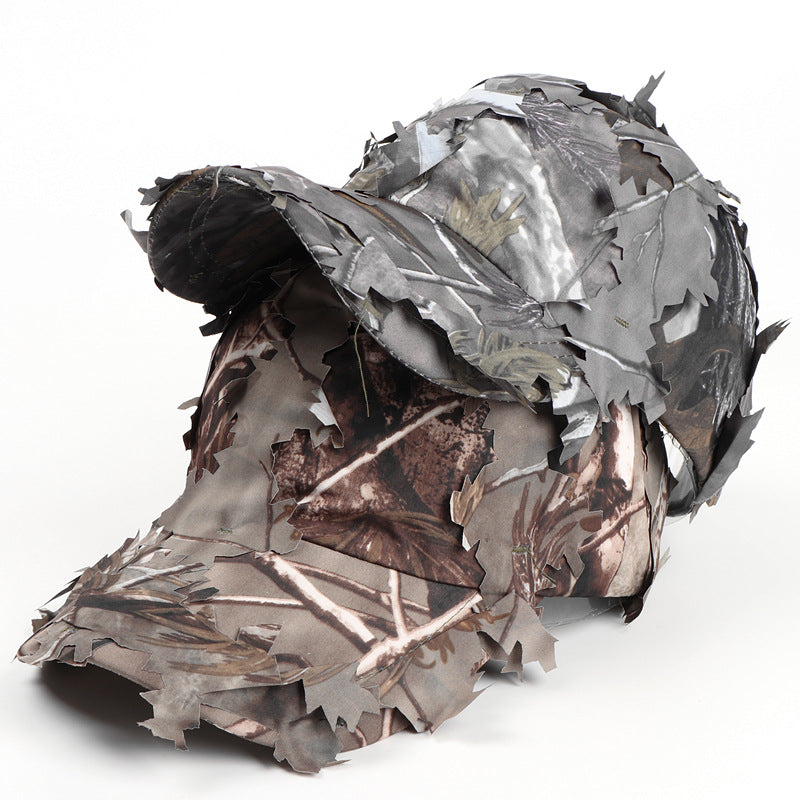 Baseball Cap American Field Training Leaf Bionic Camouflage Peaked Cap Jungle Camouflage Curved Brim Soft Top Sun Hat