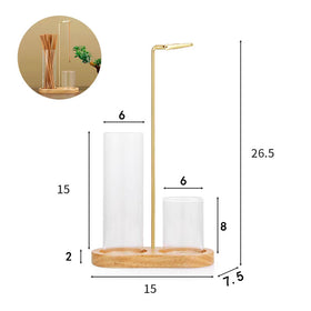 Home Incense glass Holder, Incense Storage, Inverted Incense Burner, Desktop Ornament, Gift