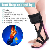 Orthopedic Foot Drop Brace For Stroke Rehabilitation Training Equipment Foot Inversion Corrector Foot Support Ankle Brace