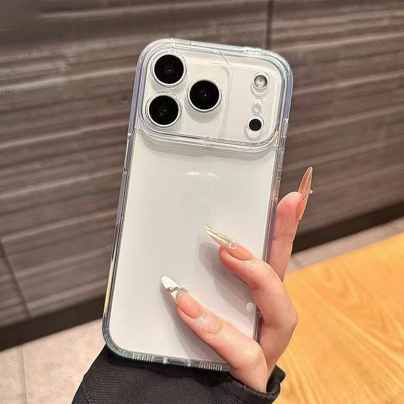 Transparent And Thickened Phone Case Suitable For IPhone 17 Pro Max, Apple 16/15 Pro Soft Case, 17 Air Simple Style 14