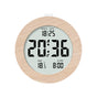 Nordic Solid Wood Alarm Clock — Multi-Function LCD Clock