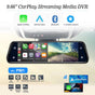 Smart Rearview Mirror Dash Cam — CarPlay & Android Auto Display
