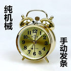 Sound Horseshoe Watch Mechanical Old-Fashioned Wind-Up Retro Nostalgic Metal Movement Creative Alarm Clock thumbnail 2