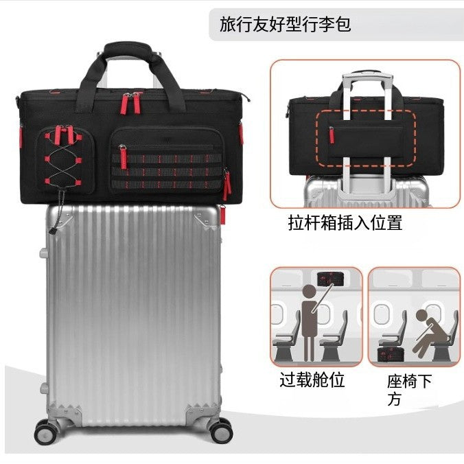 Dj Storage Bag, Stage Accessories Storage Bag, Stage Light Spotlight Portable Bag, Detachable Compartment Cable Storage Bag