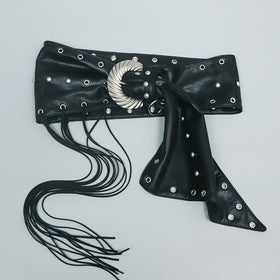 Faux leather decorative belt Personalized Design Millennium Spice Girls Hierarchical Waist Accessories