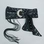 Women's Faux Leather Layered Waist Belt — Decorative Accessory