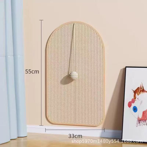 Sisal Cat Scratcher with Ball — Interactive Scratching Board