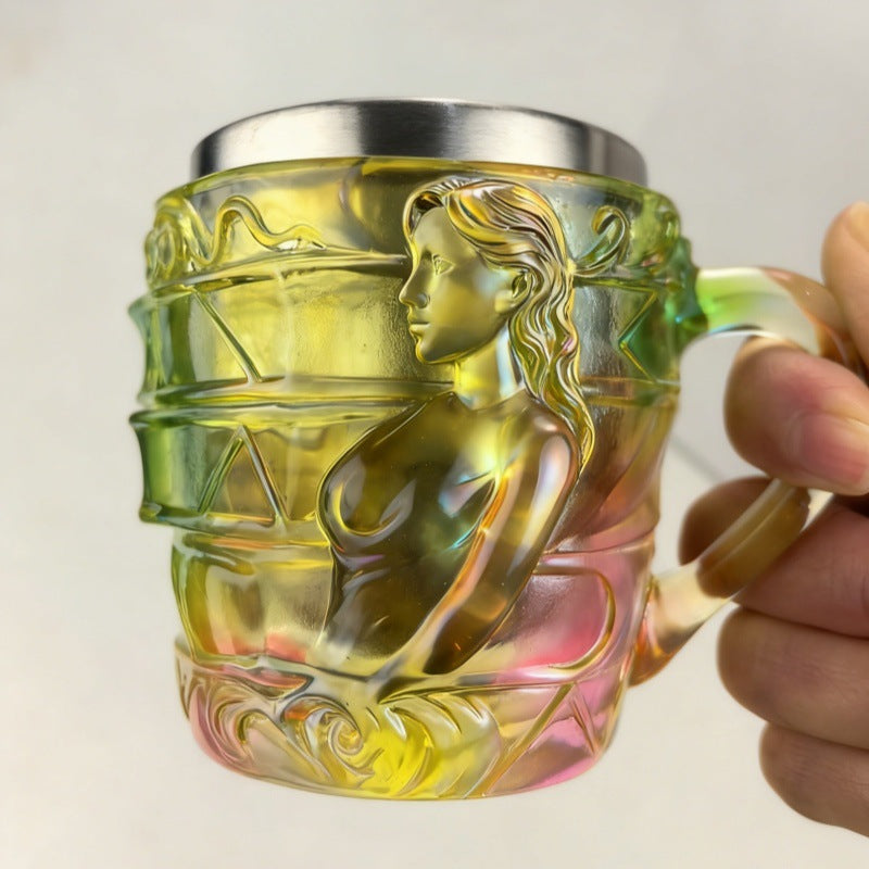 Book-Shaped Glass Mug — Creative Coffee Cup