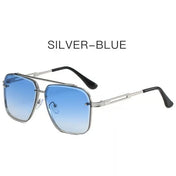 Square Metal Sunglasses — Double-Bridge Street Style Shades