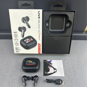 LIVE BEAM3 Cross-border Wireless TWS Bluetooth Headset Dual-mic Noise Reduction ANC Heavy Bass Call Multi-function