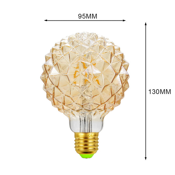 Pineapple-Shaped LED Filament Bulb — Retro Decorative Light