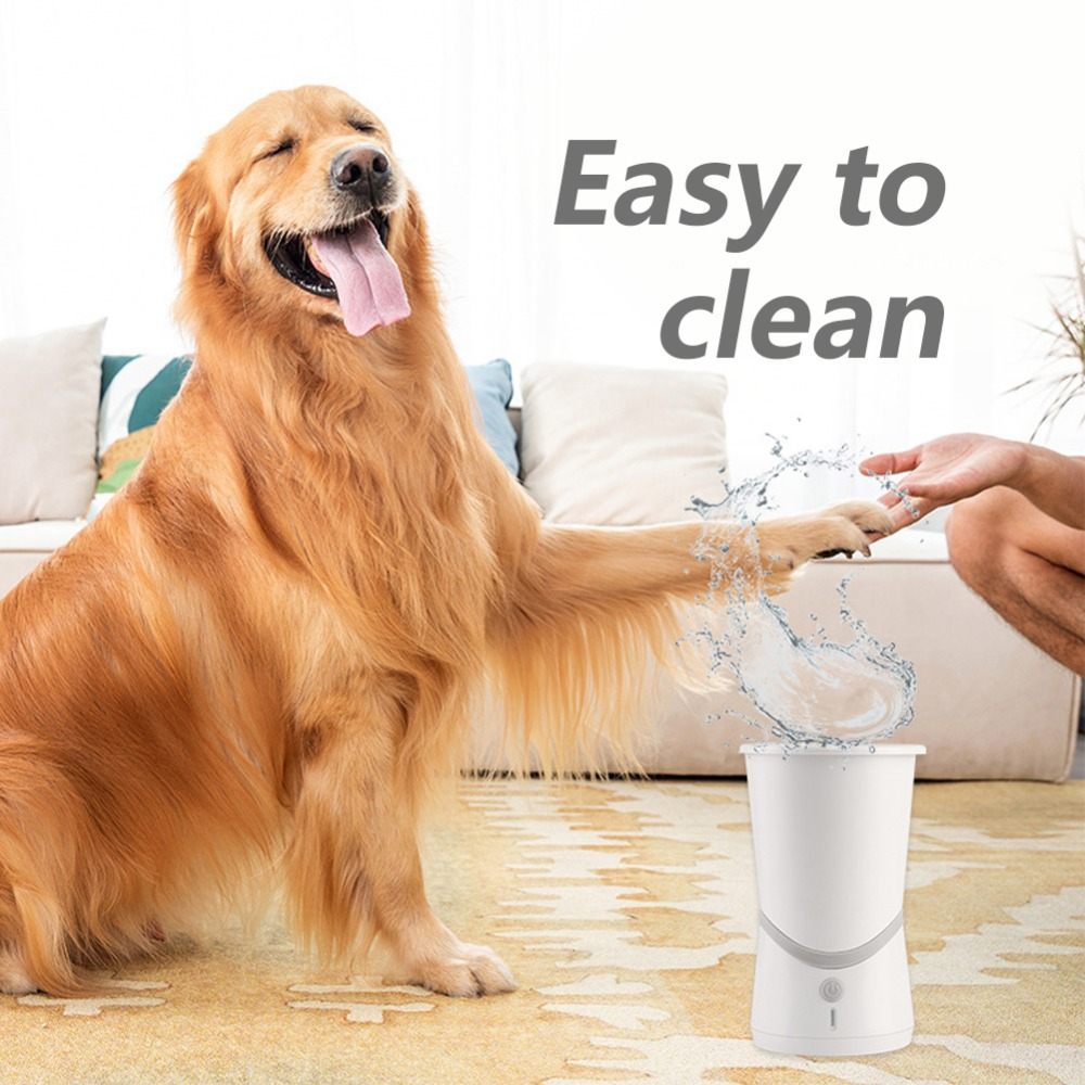 Dog Electric Foot Scrubber Dog Paw Cat Cleaner Wipe-free Automatic Foot Scrubber Electric Pet Foot Scrubber